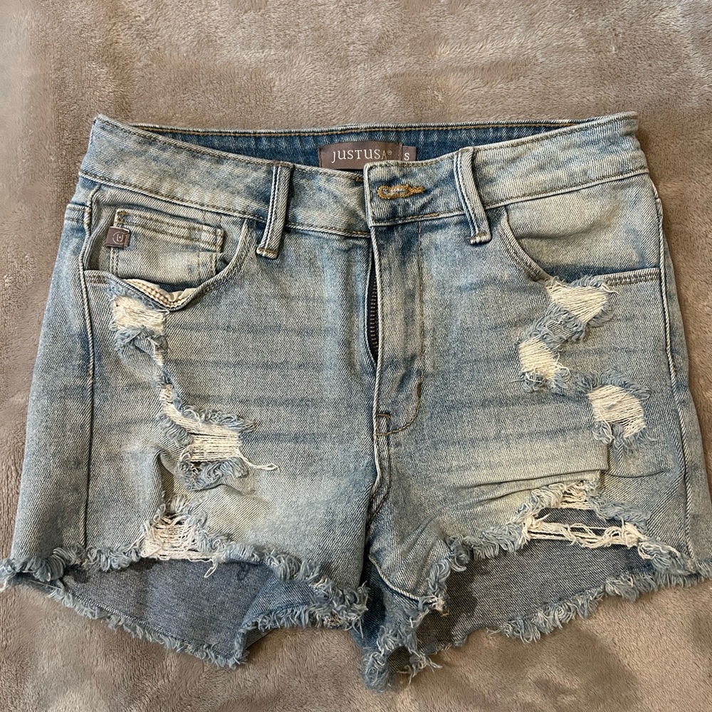Denim shorts